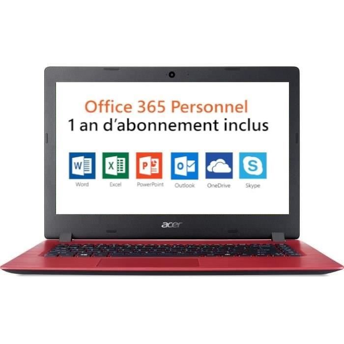 Ordinateur Portable - ACER Aspire A114-31 - 14 pouces - Celeron N3350 - RAM 2Go - Stockage 32Go SSD - Windows 10 S + Office 365