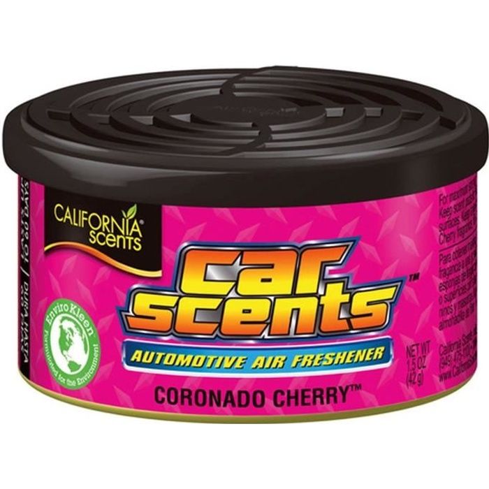 Désodorisant Voiture CALIFORNIA CAR SCENTS Parfum Cérise - 60 Jours de Senteurs