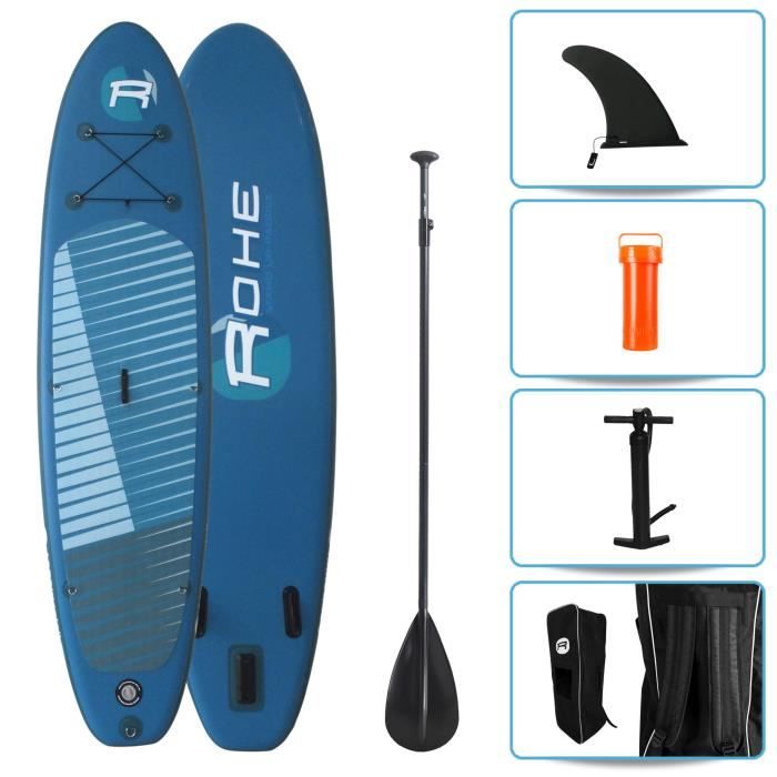ROHE Pack Paddle Gonflable Arrow 10'6(320cm) x 32''(81cm) x 6''(15cm) - Avec accessoires