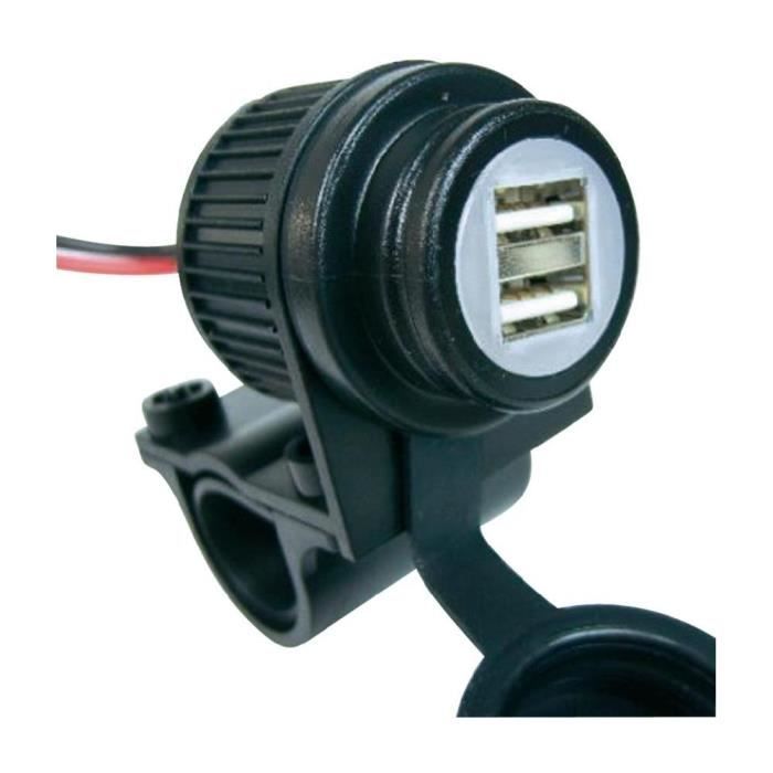 Duo Prise USB pour moto & Quad Albrecht 73700 - Prix pas cher - Cdiscount