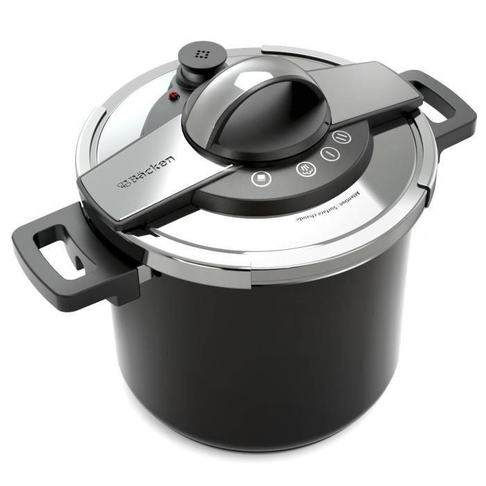 Wonderful Cocotte Minute Pour Plaque Induction #5: COCOTTE MINUTE BACKEN Autocuiseur Pour 6 à 7 Personnes 7 L Noir. U2039u203a Wonderful Cocotte Minute Pour Plaque Induction #5: COCOTTE MINUTE BACKEN Autocuiseur Pour 6 à 7 Personnes 7 L Noir. U2039u203a