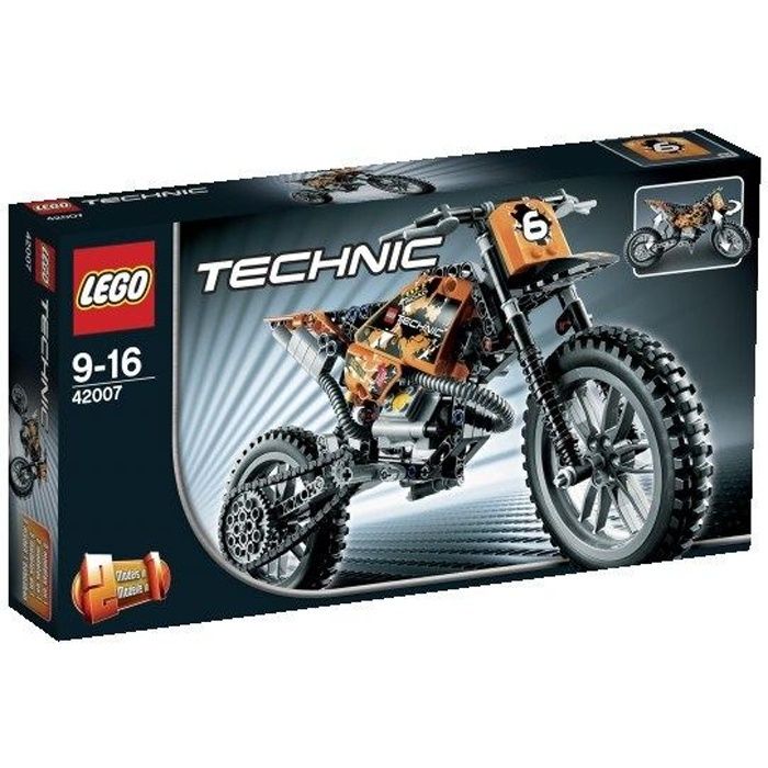 Lego 42007 La moto cross   Achat / Vente JEU ASSEMBLAGE CONSTRUCTION