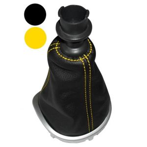 AERZETIX - Soufflet Levier De Vitesse Frein à Main Noir Bordure Bleue