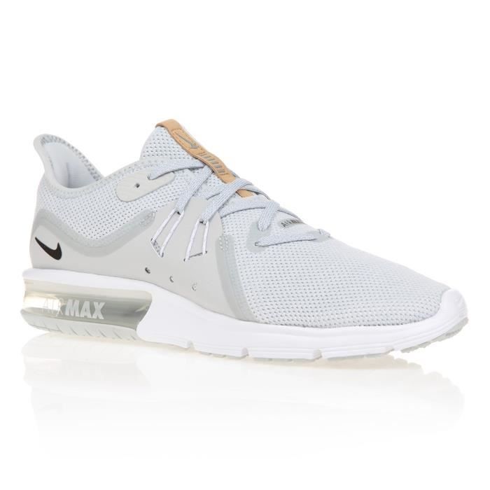 BASKET NIKE Chaussures Air Max Sequent 3 - Homme - Gris，