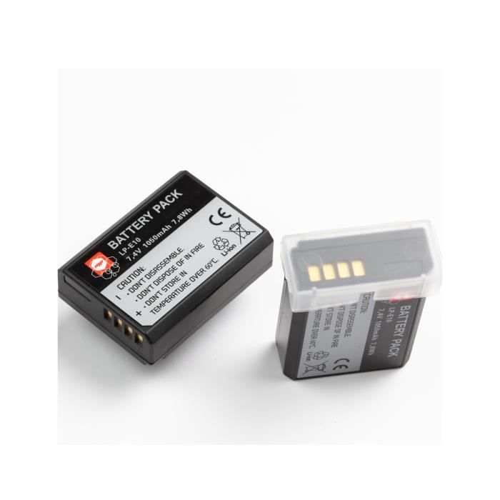 2 x batteries LP-E10 , LPE10 pour CANON EOS 1100D - MP EXTRA®
