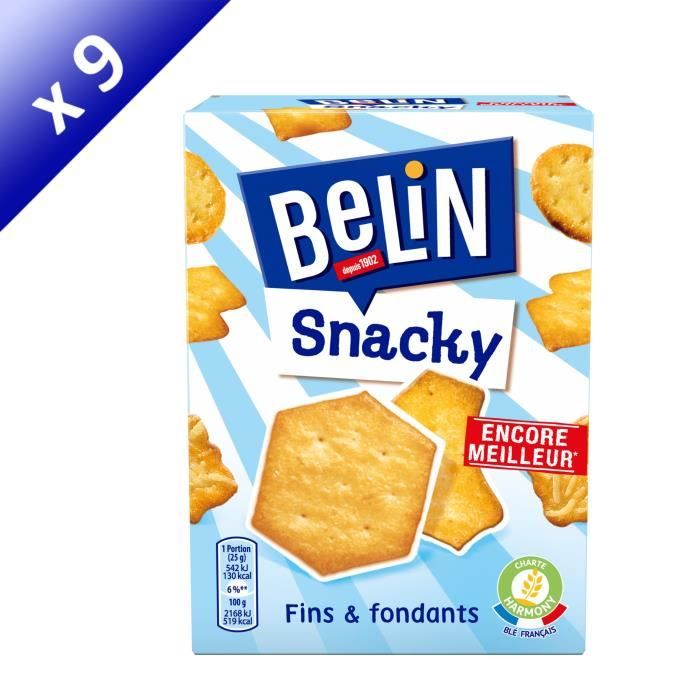 Lot de 9 BELIN Assortiment de Crackers 100g