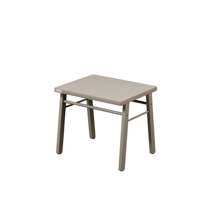 COMBELLE Table enfant laque gris clair