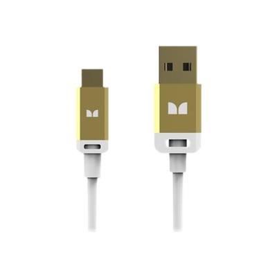 MONSTER Câble USB haute performance 1 m blanc et or AUT SBW