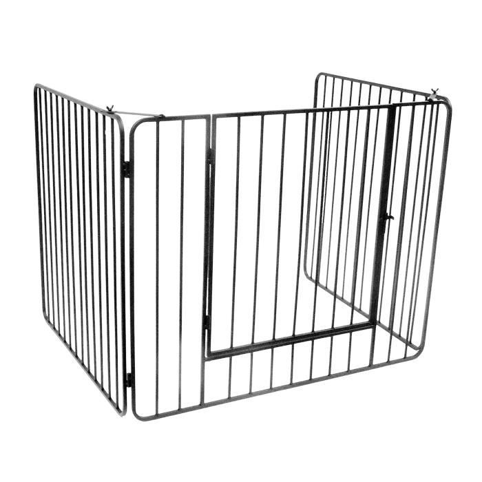 DELTA Barrière de protection Artemis en acier noir