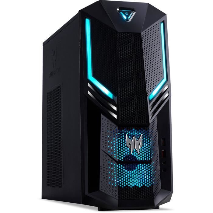 Unité Centrale Gamer - ACER Predator PO3-600 - Core i7-8700 - RAM 16Go - Stockage 1To HDD + 512Go SSD - RTX 2070 - Windows 10
