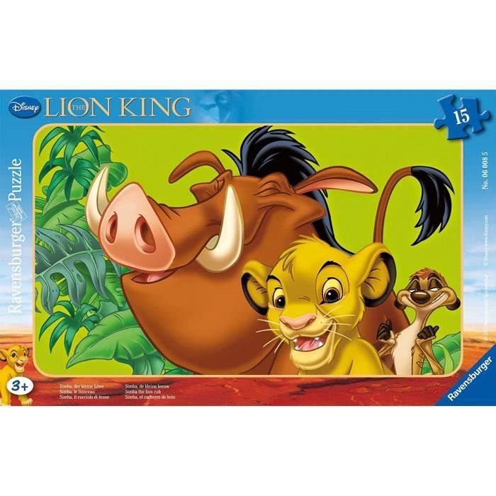LE ROI LION Puzzle 15 pcs Simba le Lionceau
