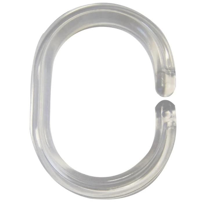 RIDDER Anneaux pour rideaux 12 pcs. - Transparent