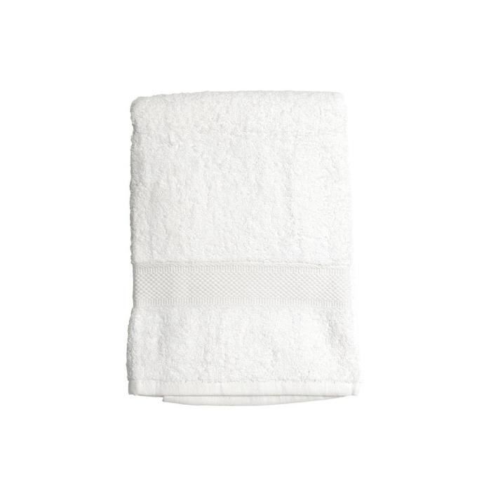 SOLEIL D'OCRE Drap de bain 100% Coton DOUCEUR 70x130 cm - Blanc
