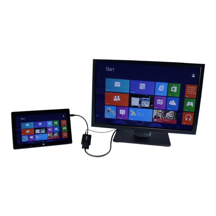 STARTECH Câble adaptateur Micro HDMI vers VGA avec audio - Convertisseur vidéo Micro HDMI vers HD15 - M/F - 1920x1200