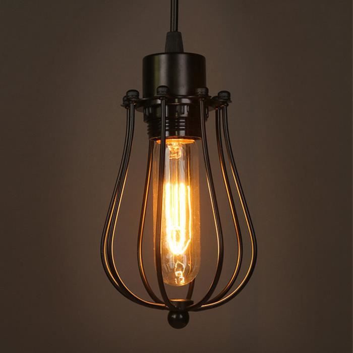 Plafonnier Industriel Lustre E27 Suspension Vintage Edison ...