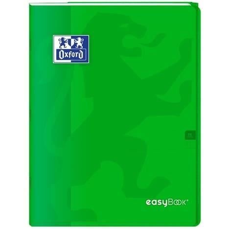 OXFORD Cahier Easybook agrafé - 21 x 29,7 cm - 96p seyès - 90g - Vert