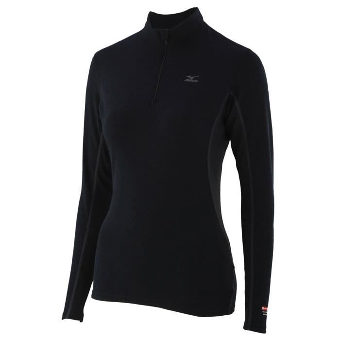 MIZUNO T-shirt Manches Longues Col 1/2 Zip Femme RNG