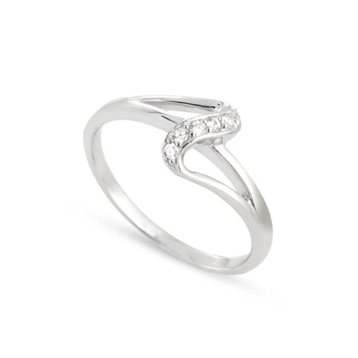 TOUS MES BIJOUX Bague Argent 925° et Oxydes Zirconium Femme