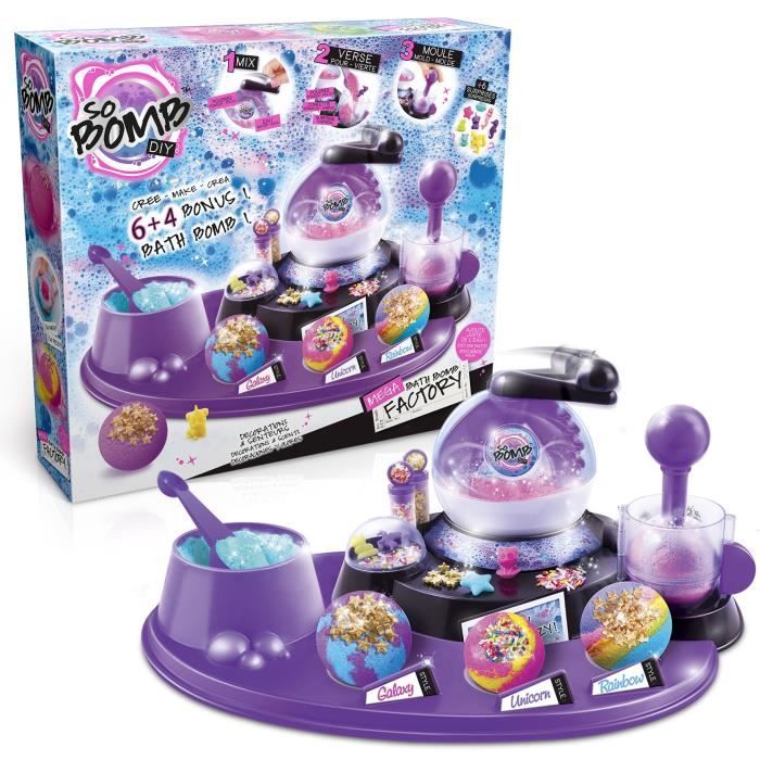 CANAL TOYS - SO BOMB DIY - Mega Bath Bomb Factory - Fabrique tes bombes de bain effervescentes - Création de Savon