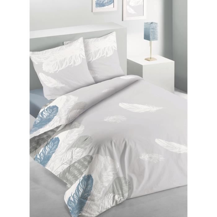 LES ATELIERS DU LINGE Parure de couette coton Birdy - 240x260 cm