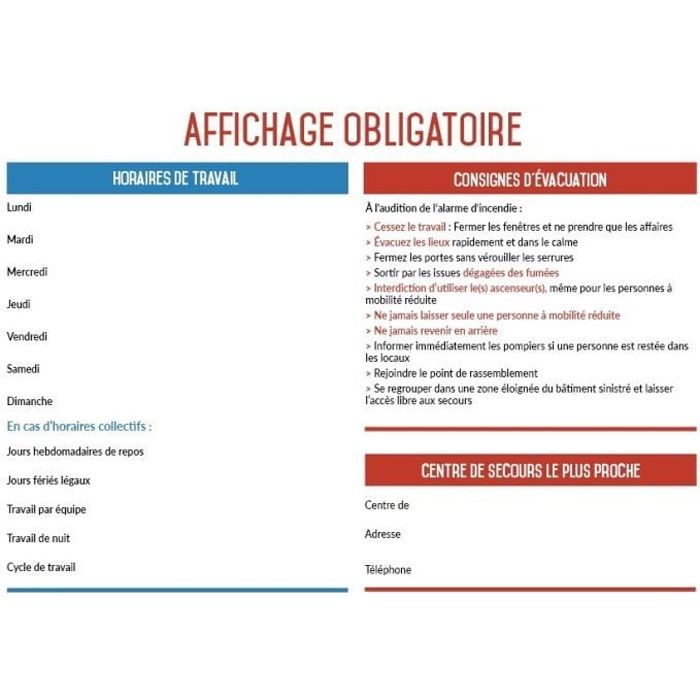 Affichage Obligatoire Entreprise Moins De 10 Salariés Gratuit