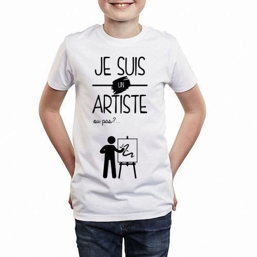 T-shirt enfant je suis un artiste ou pas - Achat / Vente t-shirt