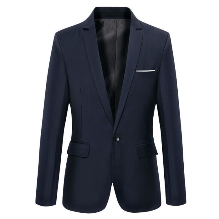 Cintrée Classique Chic Veste Avec m Pure q Revers Hommes Couleur F f0ABpqwx