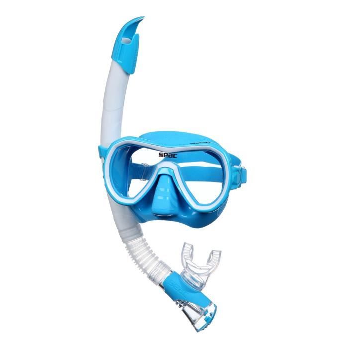 SEAC Masque et Tuba de plongée Giglio - Adulte - Bleu