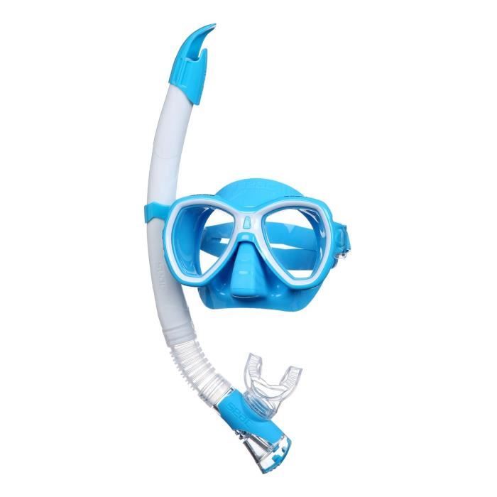 SEAC Masque et Tuba de plongée Elba - Adulte - Bleu