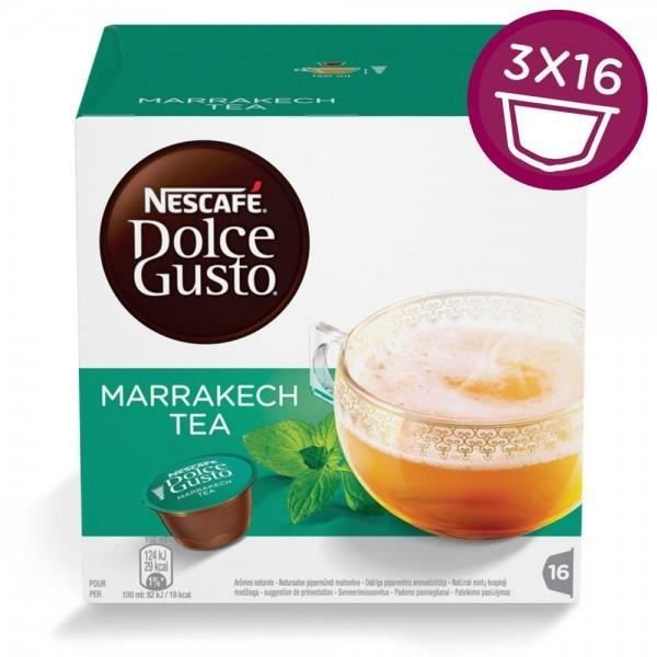 NESCAFÉ DOLCE GUSTO Lot de 3 paquets de Marrakech Tea - 3 x 16 Capsules