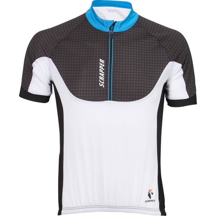 SCRAPPER Maillot cycliste - Homme - Blanc
