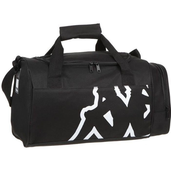 KAPPA Sac de Sport Veliza - Taille S - Noir et Blanc