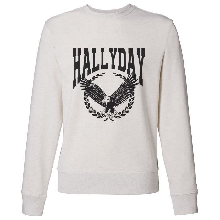 Sweat Aigle Johnny Hallyday - Femme - Blanc
