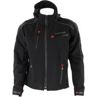 BLOUSON - VESTE RIDER TEC Veste Moto Soft-Shell Mixte Noir BLOUSON - VESTE RIDER TEC Veste Moto Soft-Shell Mixte Noir