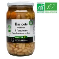 HARICOT-FLAGEOLET Haricots cuisinés à l'ancienne BIO 800G HARICOT-FLAGEOLET Haricots cuisinés à l'ancienne BIO 800G