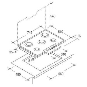  CTI640C/1 Table de cuisson à induction -