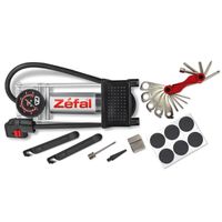 POMPE À VÉLO ZEFAL Kit pompe à Pédale + Accessoires Repair Stat POMPE À VÉLO ZEFAL Kit pompe à Pédale + Accessoires Repair Stat