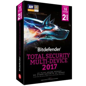 Bitdefender Total Security Multi-Device 2017 - 2 ans 10 appareils