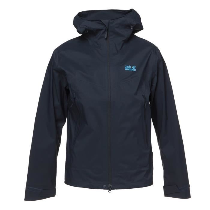 JACK WOLFSKIN Veste Cloudy Forest Bleu nuit Homme