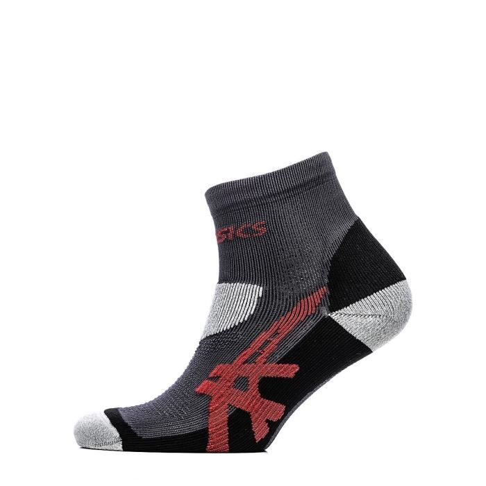 ASICS Chaussettes Running Nimbus - Mixte - Gris et rouge