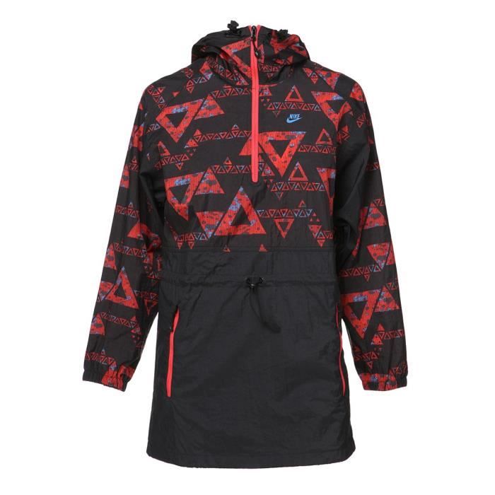 NIKE Veste TC Athletics West Cagoule - Femme - Noir et multicolore