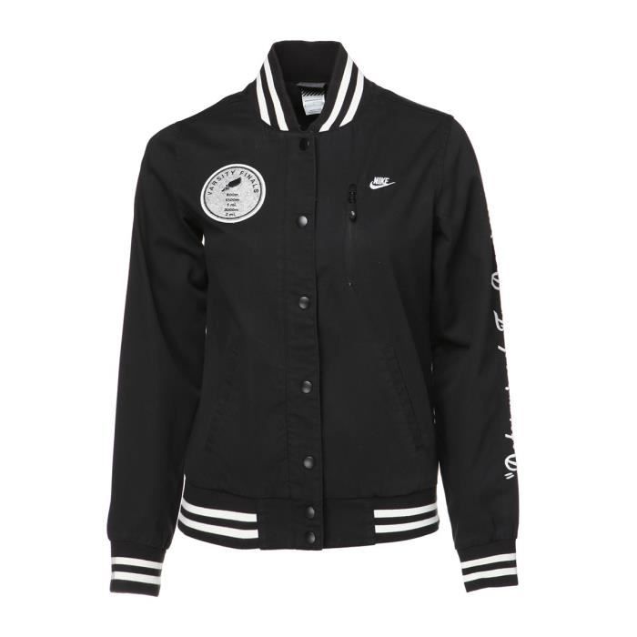 NIKE Veste T&F Destroyer - Femme - Noir et blanc