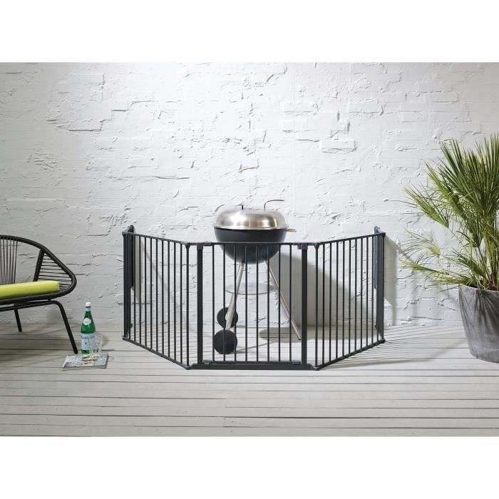 BABY DAN Barrière de sécurité extérieur Flex XL - Bébé mixte - Noir