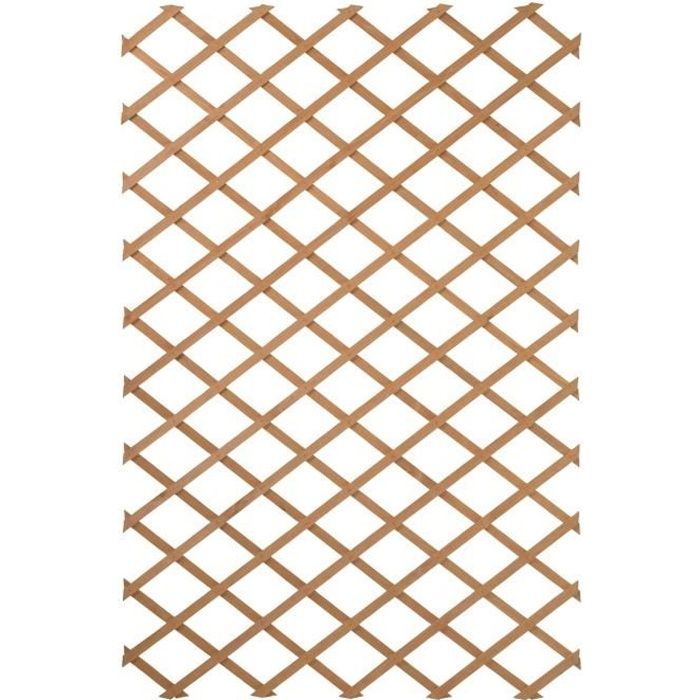 NATURE Treillis extensible en bois naturel 50x150cm - Marron