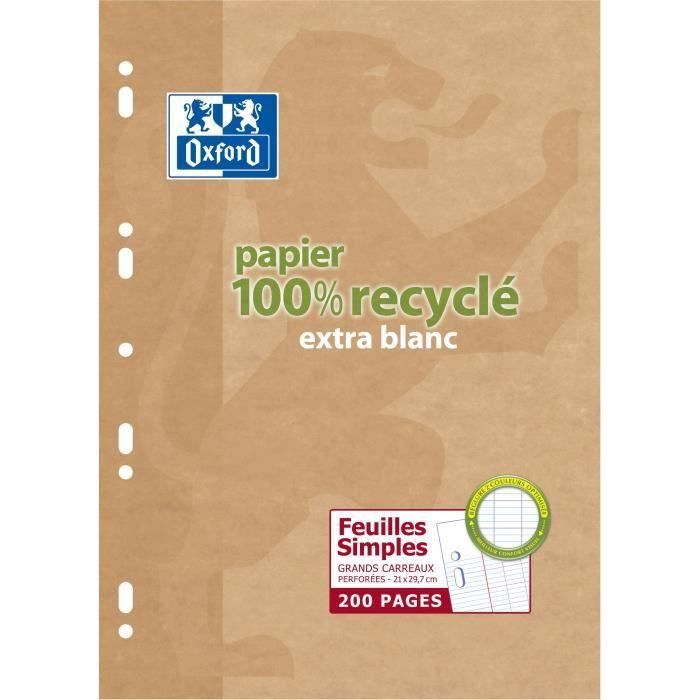 OXFORD 200 Feuill 100105675 (Lot de 3)