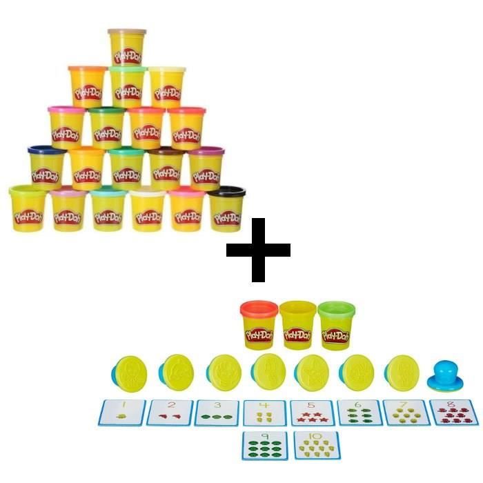 PLAY-DOH MODELER & APPRENDRE - Les Chiffres + Super Pack Coloré 20 Pots