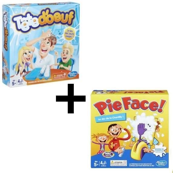 HASBRO GAMING - Pie Face, le jeu de la chantilly + Tête d'Œuf