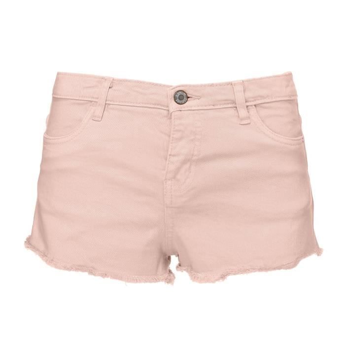 DEELUXE Short Jean Curry Rose Orangé Femme
