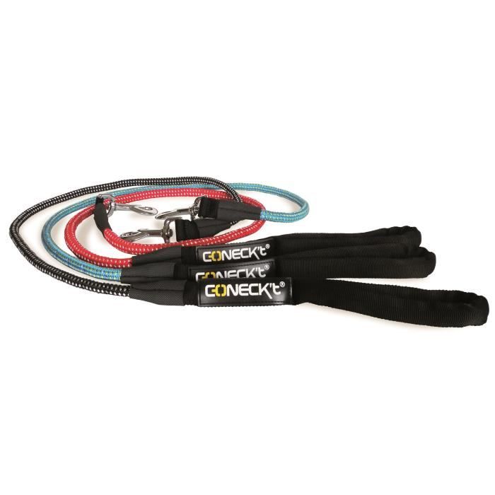 NUM'AXES Laisse en nylon Sport Coneck'T 1,20m - Bleu - Pour chien