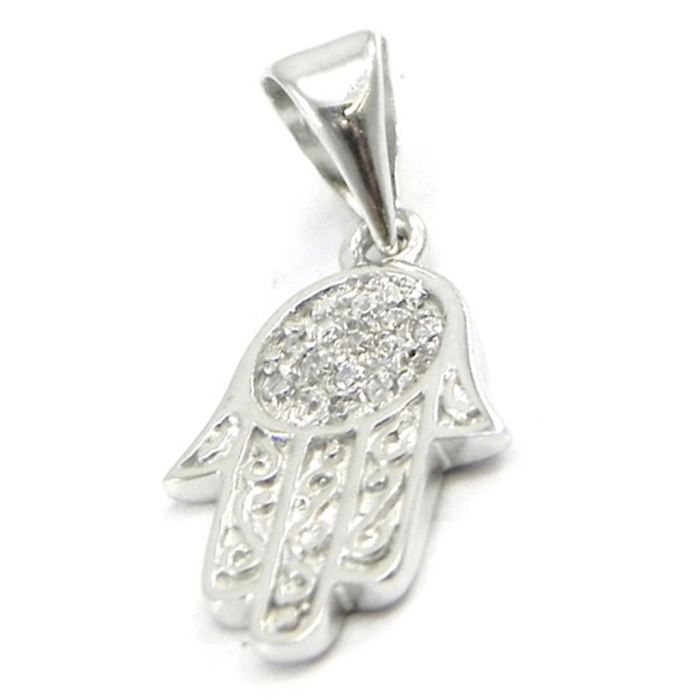 Collier Main De Fatima En Argent 925 Avec Chaîne 45 Cm - Neuf Avec étiquettes - Marque Ascalido